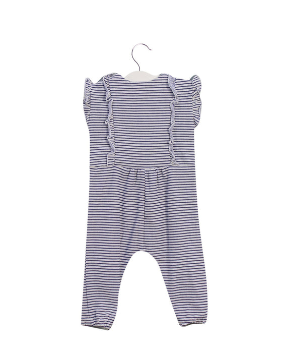 A Blue Sleeveless Jumpsuits from Seed in size 3-6M for girl. (Back View)