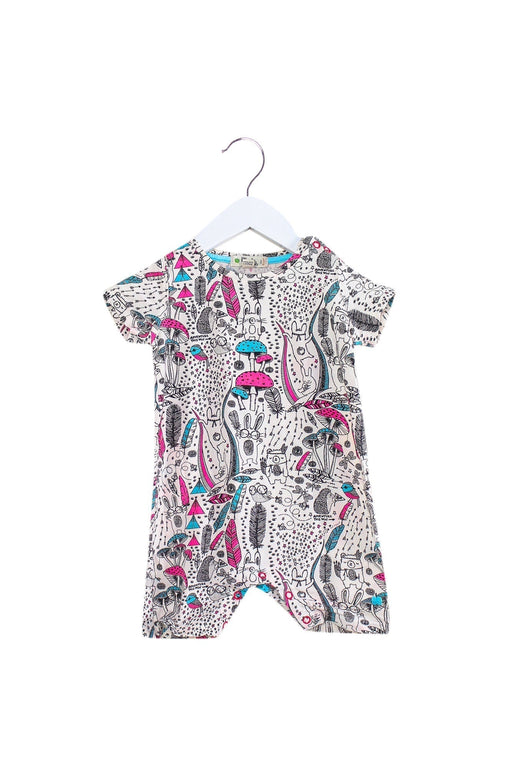 A Multicolour Short Sleeve Rompers from The Bonnie Mob in size 6-12M for girl. (Front View)