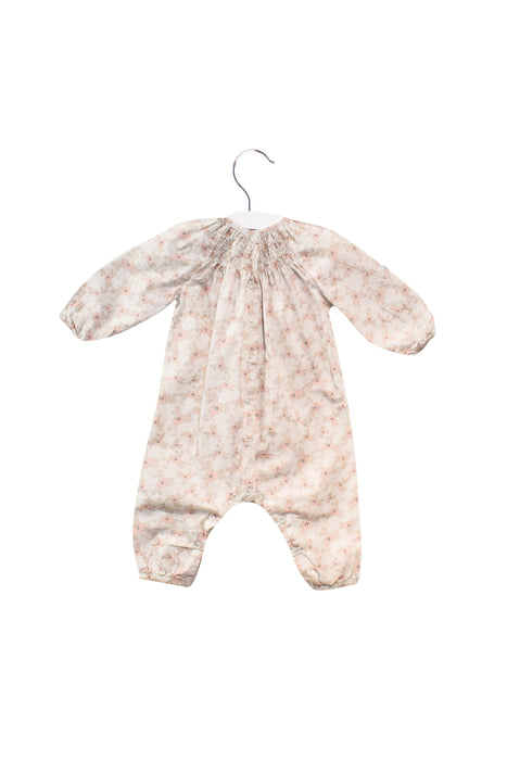 A  Long Sleeve Jumpsuits from Les Enfantines in size 6-12M for girl. (Back View)