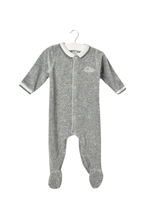 A Grey Long Sleeve Jumpsuits from Jacadi in size 3-6M for boy. (Front View)