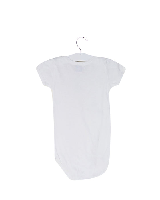 A White Short Sleeve Bodysuits from Petit Bateau in size 6-12M for boy. (Back View)