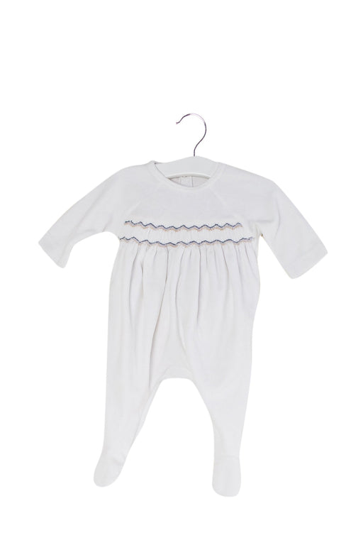 A White Long Sleeve Jumpsuits from Jacadi in size 0-3M for neutral. (Front View)