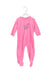 A Pink Long Sleeve Jumpsuits from Petit Bateau in size 12-18M for girl. (Front View)