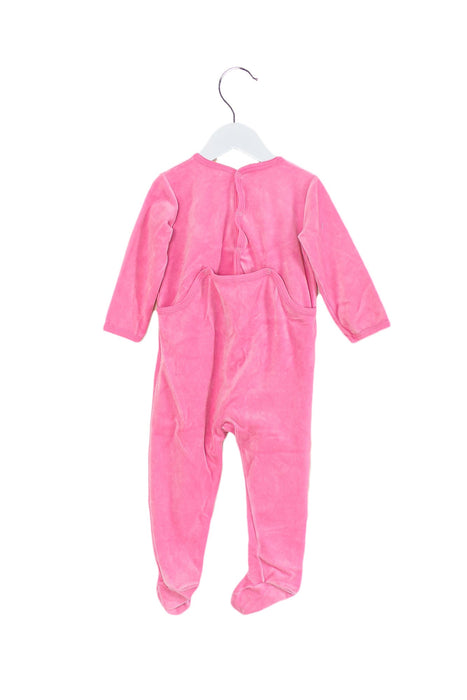 A Pink Long Sleeve Jumpsuits from Petit Bateau in size 12-18M for girl. (Back View)