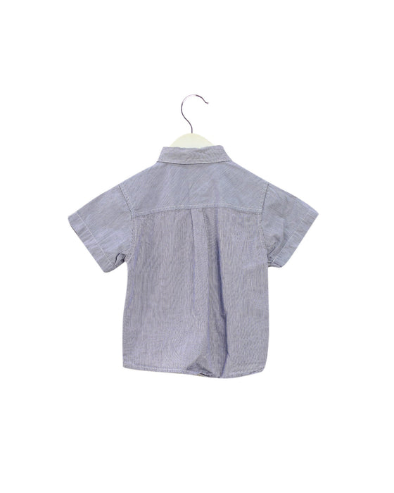 A Blue Shirts from Chickeeduck in size 12-18M for boy. (Back View)