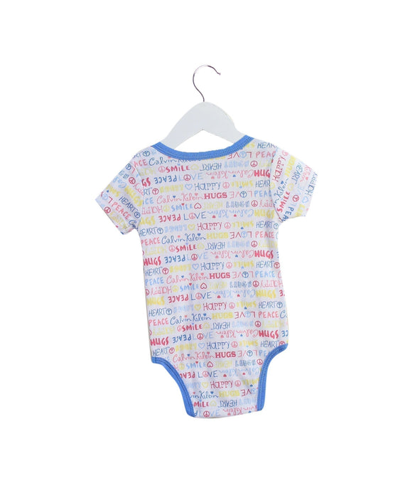 A Multicolour Short Sleeve Bodysuits from Calvin Klein in size 3-6M for girl. (Back View)