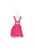 A Pink Overall Shorts from Roberta Bacarelli in size 12-18M for girl. (Front View)
