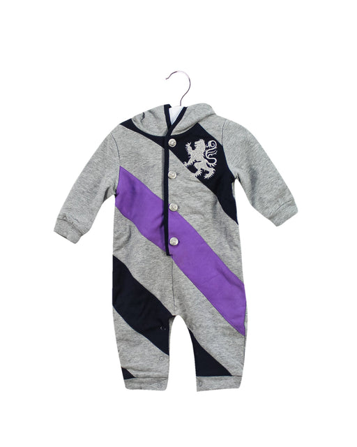 A Grey Long Sleeve Jumpsuits from Nicholas & Bears in size 0-3M for boy. (Front View)