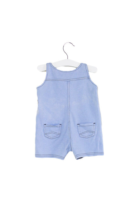 A Blue Overall Shorts from Armani in size 3-6M for boy. (Back View)