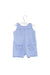 A Blue Overall Shorts from Armani in size 3-6M for boy. (Back View)
