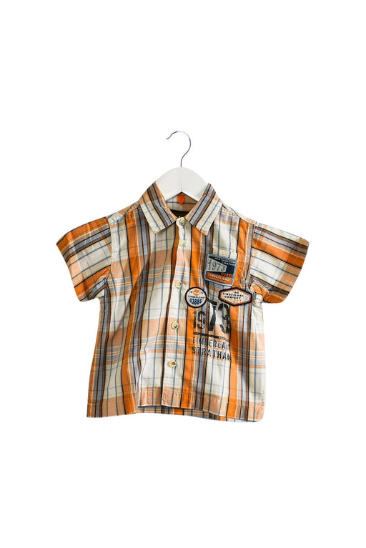 A Orange Shirts from Timberland in size 3-6M for boy. (Front View)