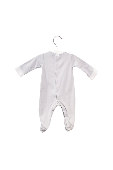 A Grey Long Sleeve Jumpsuits from Laranjinha in size 0-3M for neutral. (Back View)