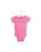 A Pink Short Sleeve Bodysuits from Calvin Klein in size 3-6M for girl. (Front View)
