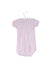 A Pink Short Sleeve Bodysuits from Petit Bateau in size 6-12M for girl. (Back View)