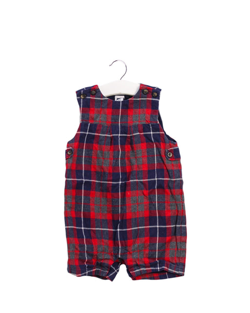 A Red Sleeveless Rompers from Janie & Jack in size 6-12M for boy. (Front View)