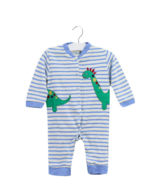 A Blue Long Sleeve Jumpsuits from Jojo Maman Bébé in size 0-3M for girl. (Front View)