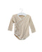 A Beige Long Sleeve Bodysuits from Natures Purest in size 6-12M for neutral. (Front View)