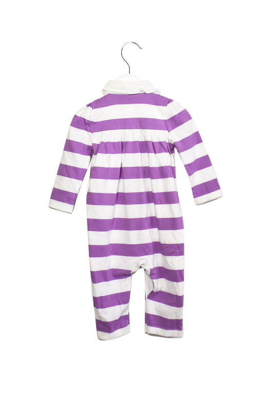 A Purple Long Sleeve Jumpsuits from Ralph Lauren in size 6-12M for girl. (Front View)