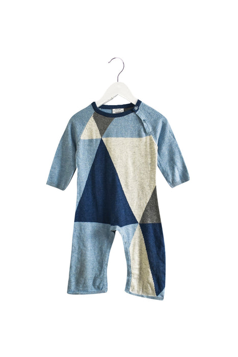 A Blue Long Sleeve Jumpsuits from Lucky Jade in size 6-12M for boy. (Front View)