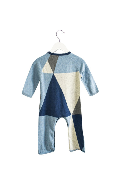A Blue Long Sleeve Jumpsuits from Lucky Jade in size 6-12M for boy. (Back View)