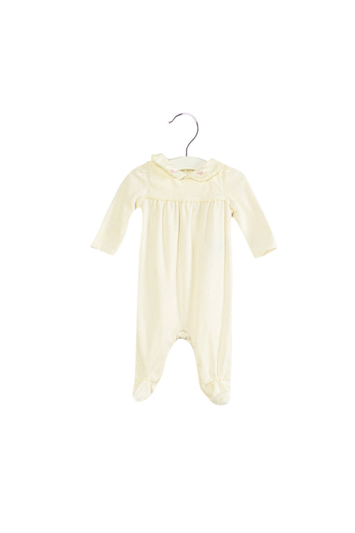 A White Long Sleeve Jumpsuits from Ralph Lauren in size 0-3M for girl. (Front View)