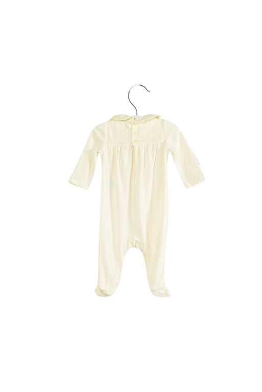 A White Long Sleeve Jumpsuits from Ralph Lauren in size 0-3M for girl. (Front View)