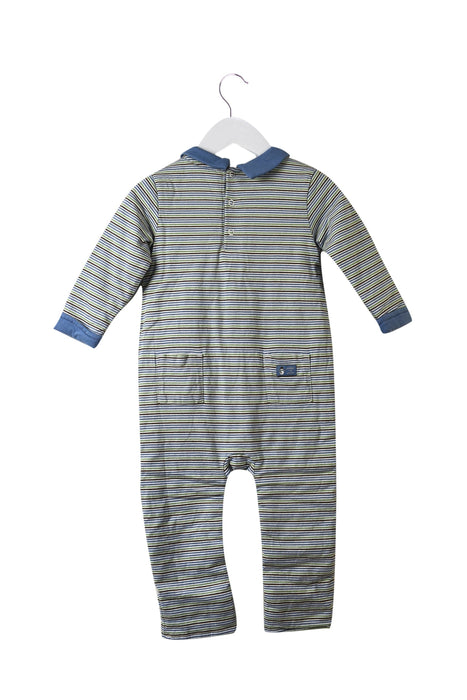 A Blue Long Sleeve Jumpsuits from Janie & Jack in size 12-18M for boy. (Back View)