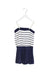 A Navy Sleeveless Rompers from Janie & Jack in size 4T for girl. (Back View)