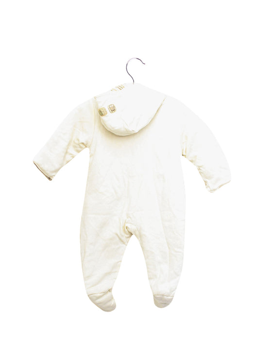 A Beige Long Sleeve Jumpsuits from Natures Purest in size 0-3M for neutral. (Front View)