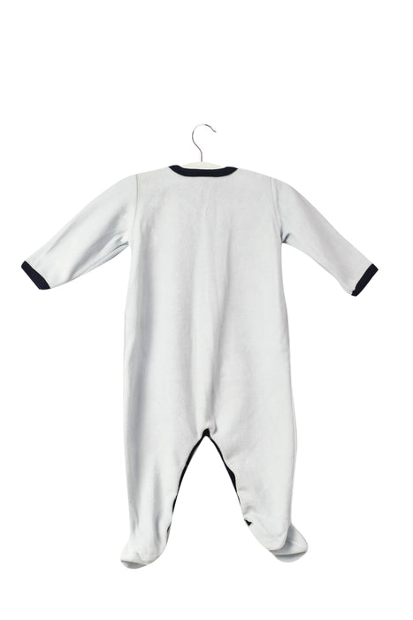 A Blue Long Sleeve Jumpsuits from Petit Bateau in size 3-6M for neutral. (Back View)