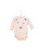 A Pink Long Sleeve Bodysuits from The Bonnie Mob in size 6-12M for girl. (Front View)
