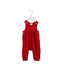 A Red Long Overalls from Purebaby in size 0-3M for girl. (Front View)