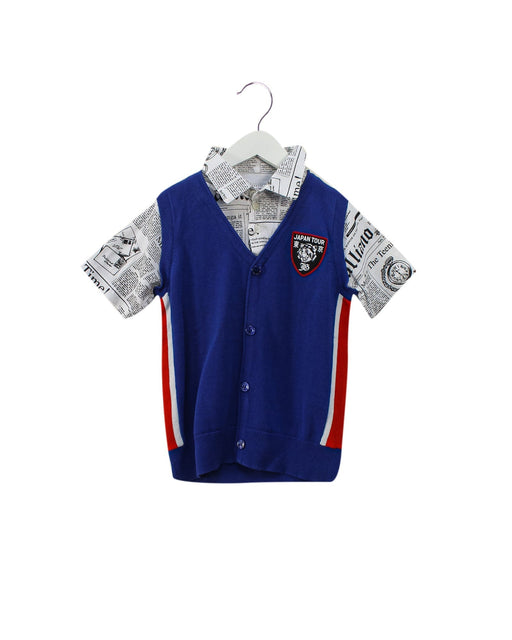 A Blue Shirts from John Galliano in size 8Y for boy. (Front View)