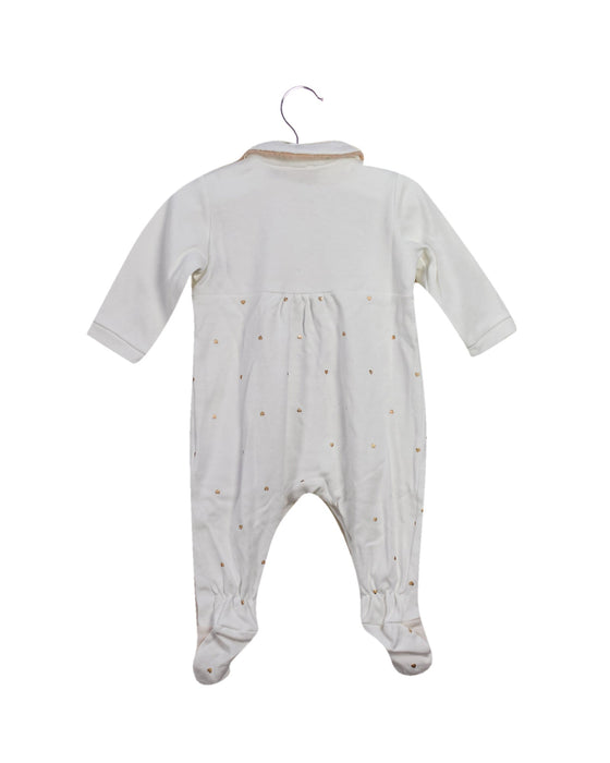 A White Long Sleeve Jumpsuits from Chicco in size 0-3M for girl. (Back View)