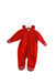 A Red Long Sleeve Jumpsuits from Polarn O. Pyret in size 0-3M for boy. (Front View)