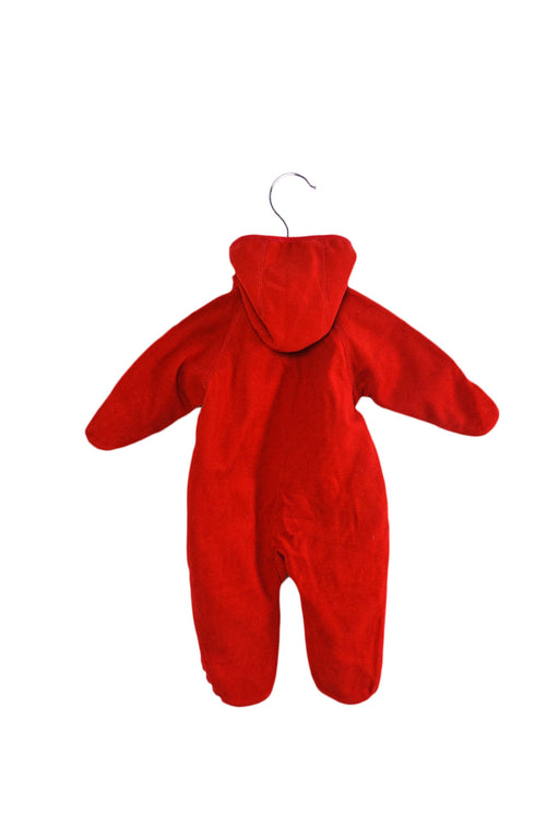 A Red Long Sleeve Jumpsuits from Polarn O. Pyret in size 0-3M for boy. (Front View)