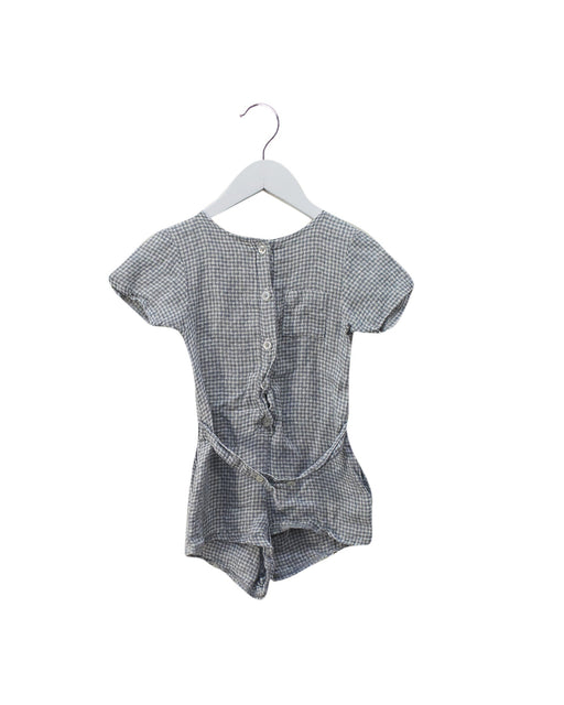 A Blue Short Sleeve Rompers from Marsou in size 4T for girl. (Front View)