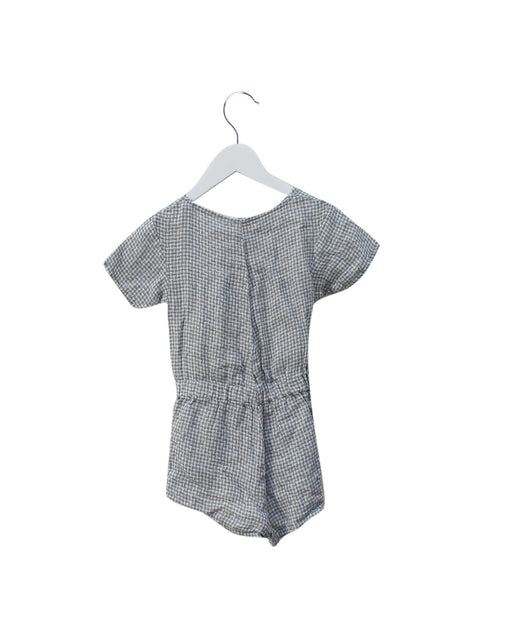 A Blue Short Sleeve Rompers from Marsou in size 4T for girl. (Front View)