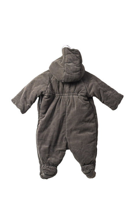 A Grey Long Sleeve Jumpsuits from Bonpoint in size 0-3M for neutral. (Front View)