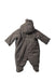 A Grey Long Sleeve Jumpsuits from Bonpoint in size 0-3M for neutral. (Front View)