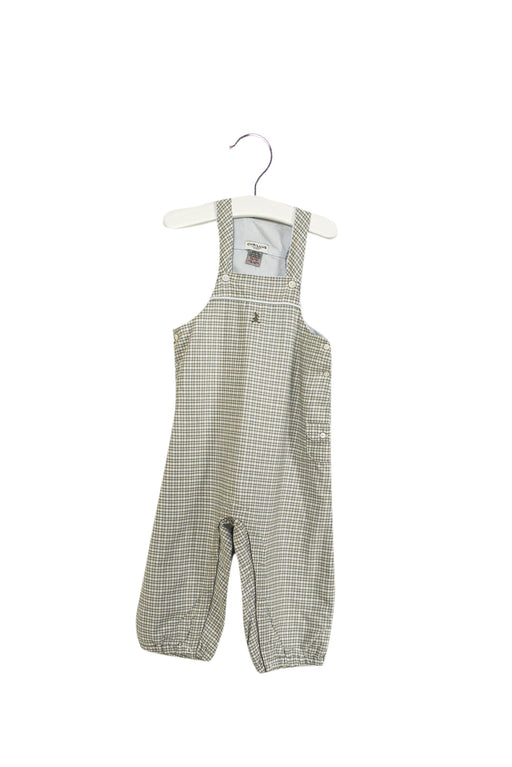 A Grey Long Overalls from Cyrillus in size 12-18M for boy. (Front View)