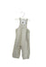 A Grey Long Overalls from Cyrillus in size 12-18M for boy. (Front View)
