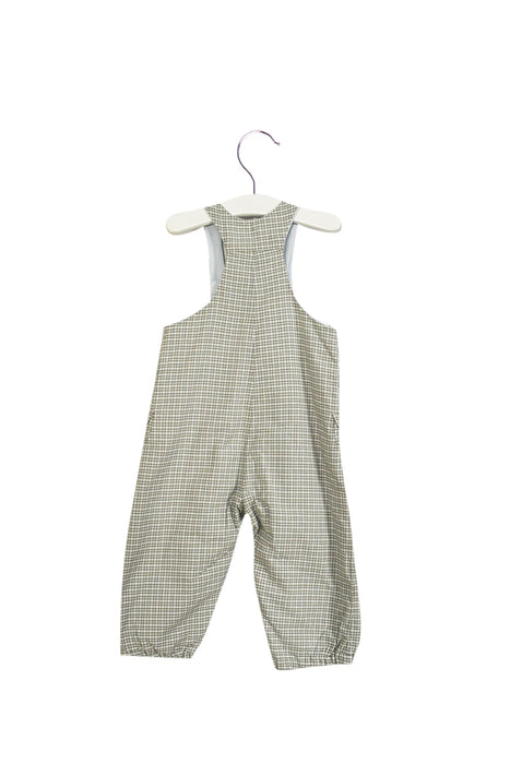 A Grey Long Overalls from Cyrillus in size 12-18M for boy. (Back View)
