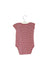 A Red Short Sleeve Bodysuits from Tea in size 6-12M for girl. (Back View)