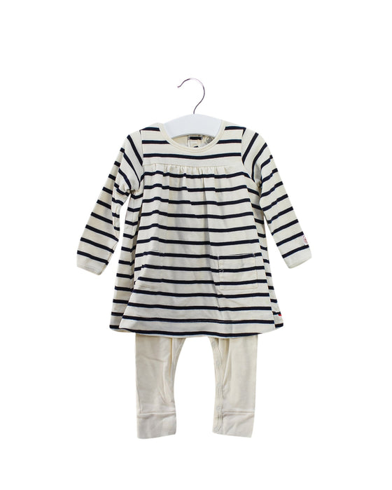 A Navy Long Sleeve Jumpsuits from Petit Bateau in size 6-12M for girl. (Front View)