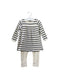 A Navy Long Sleeve Jumpsuits from Petit Bateau in size 6-12M for girl. (Front View)