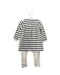 A Navy Long Sleeve Jumpsuits from Petit Bateau in size 6-12M for girl. (Back View)