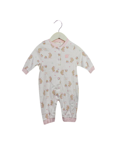 A White Long Sleeve Jumpsuits from Chicco in size 0-3M for girl. (Front View)