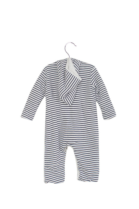 A Navy Long Sleeve Jumpsuits from Petit Bateau in size 12-18M for boy. (Back View)