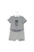 A Grey Short Sleeve Rompers from Nicholas & Bears in size 6-12M for boy. (Front View)